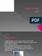 CPU Unidad de Procesamiento Unica