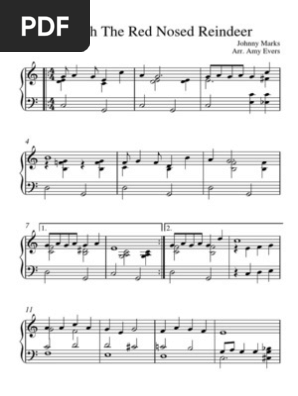Rudolph The Red Nosed Reindeer Noter Pdf