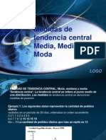 Medidas de Tendencia Central