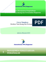 Memaknai Manajemen Pengetahuan
di Direktorat Tata Ruang dan Pertanahan Bappenas