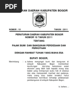 Download Perda Kab Bogor 2011 10 Pajak PBB Desa Kota by Mas Paijo Pelouk SN207067263 doc pdf