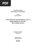 Download International Humanitarian Laws Applicability to Armed Non-State Actors by Dayana Jadarian SN2070689 doc pdf
