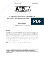 ANDREOTTI G - O senso ético e estético da paisagem