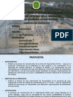 Proyecto Subestación Bahía Loja