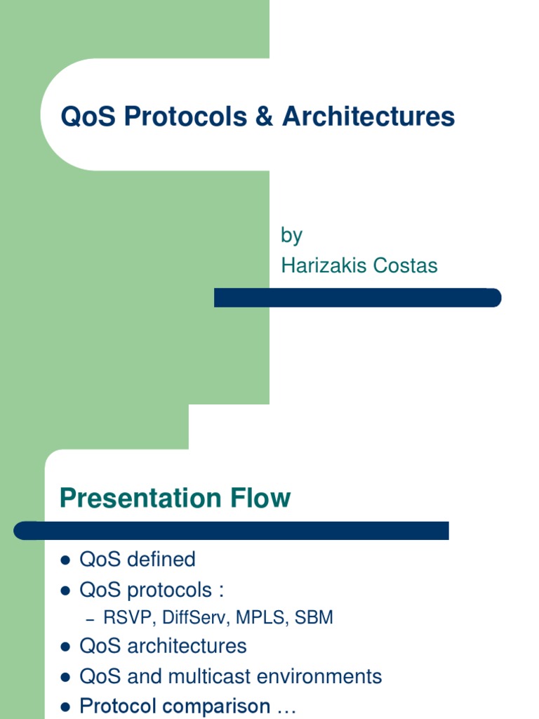 Understanding QoS Protocols and Architectures | PDF | Quality Of ...