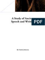 A Study of Ancient Speech and Writing, by Charles Johnston
