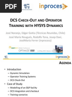 DCS Check-Out and Operator Training With HYSYS