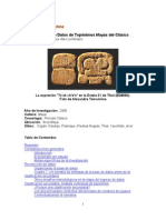 Alexandre Tokovinine- Proyecto Base de Datos de Topónimos Mayas del Clásico