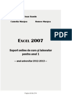 Excel 2007 suport de Curs [Anul1 FEAA 2012-2013]