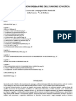 Le Tappe e Le Ragioni Della Fine Dell'Unione Sovietica