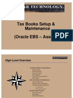 Tax Books Setup Maintenance