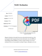 DeclinationData Model IGRF 11