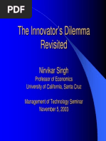 Innovators Dilemma-Prof. N Singh