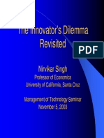 Innovators Dilemma-Prof. N Singh