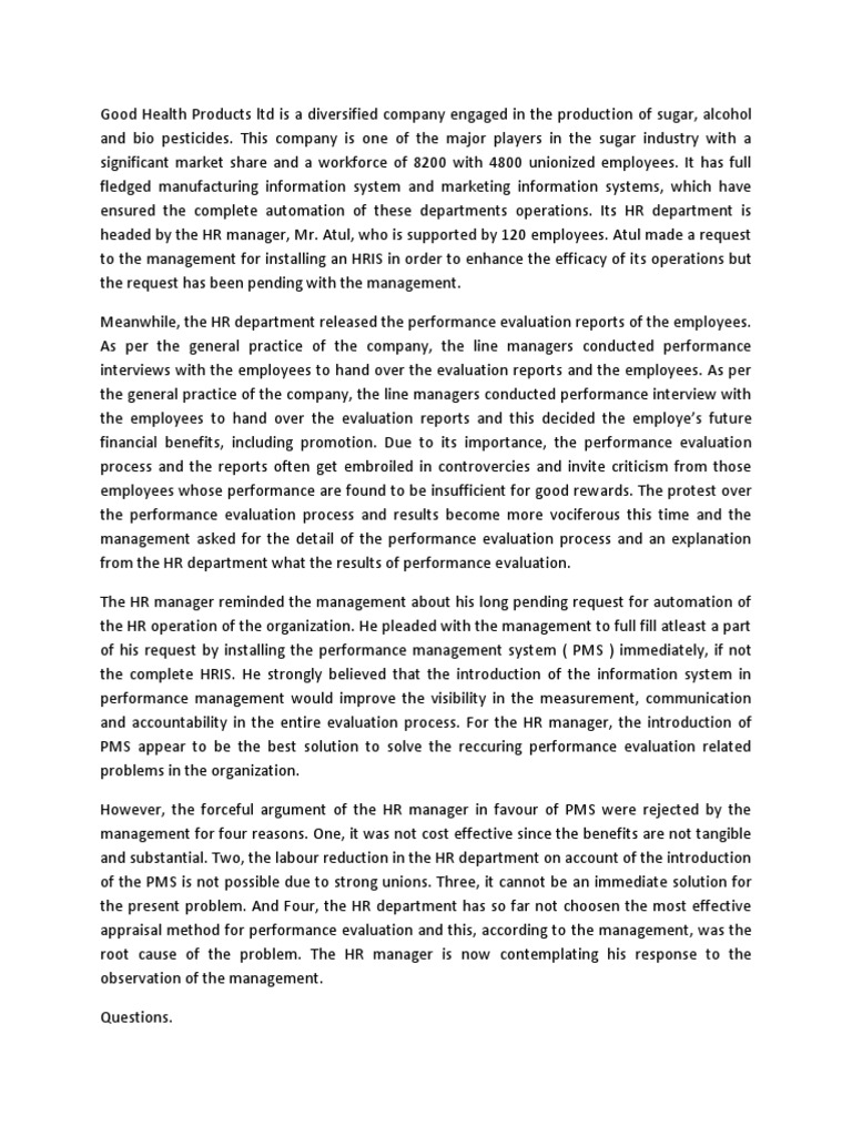 Project management case study exercise picture