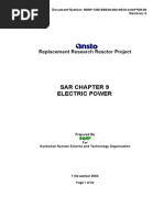 Sar Chapter 9 Electric Power: Replacement Research Reactor Project