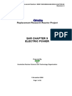 Sar Chapter 9 Electric Power: Replacement Research Reactor Project