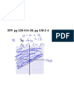 HW pg 128 #14­18; pg 138 2­4