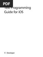 Text Programming Guide For iOS