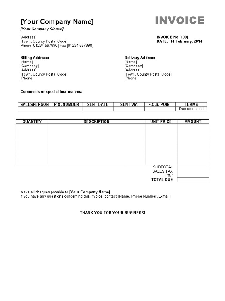 Invoiceberry Invoice Template 21  PDF Inside Invoice Template For Iphone