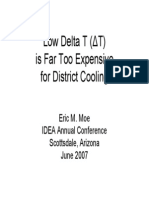 Low Delta T ( T) Is Far Too Expensive For District Cooling