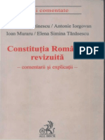 Constitutia Romaniei Revizuita - Comentarii Si Explicatii, Mihai Constantinescu, Antonie Iorgovan, Ioan Muraru, Elena Simina Tanasescu