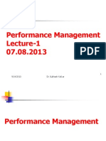 Performance Management Lecture-1 07.08.2013: 1 9/14/2013 Dr. Subhash Kakkar
