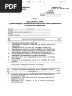 Fisa de Evaluare Functii de Conducere