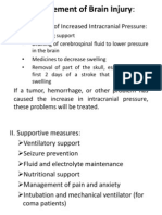 Management of Brain Injury:: I. Treatment of Increased Intracranial Pressure