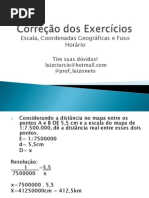 Exercício de escalas