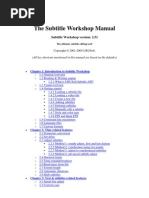 Download Subtitle Workshop Manual by Der Schmetterling SN20713410 doc pdf