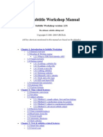Subtitle Workshop Manual