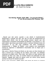 Aula 1.3 - A Luta Pelo Direito