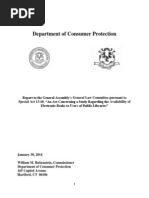 Download Connecticut Report to the General Assemblys General Law Committee pursuant to Special Act 13-10 An Act Concerning a Study Regarding the Availability of Electronic Books to Users of Public Libraries by LJs infoDOCKET SN207144112 doc pdf