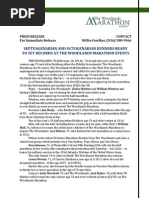 Septuagenarian and Octogenarian Runners Ready To Set Records At The Woodlands Marathon Events