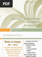 Income From Other Sources AY 2009-2010: Ca Vivek Goel