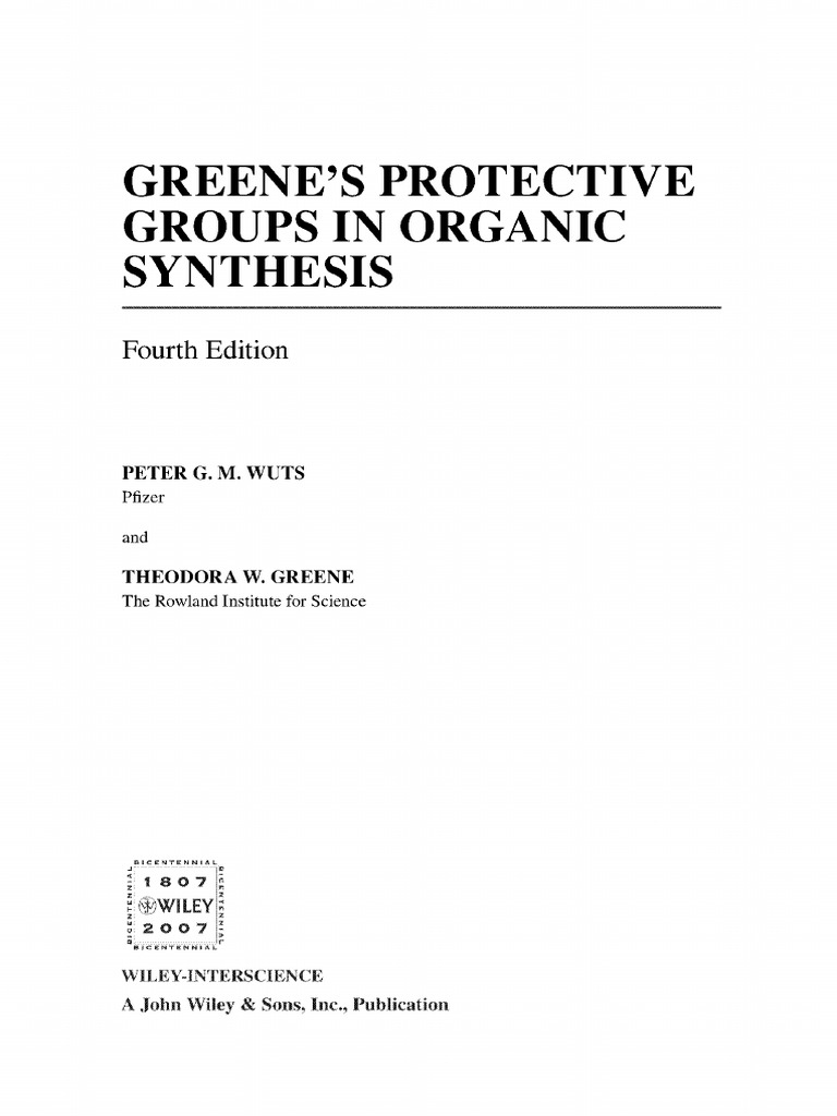 語学+参考書 Greene&#39;s Protective Groups in Organic Synthesis Amazon.com: Greene's Protective Groups in Organic Synthesis