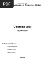 Ficha Guião - Sistema Solar