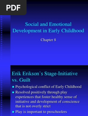 Social And Emotional Development In Early Childhood Pdf Self Esteem Preschool