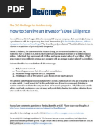 Download How To Survive An Investors Due Diligence by TheRevenueGame SN20717484 doc pdf