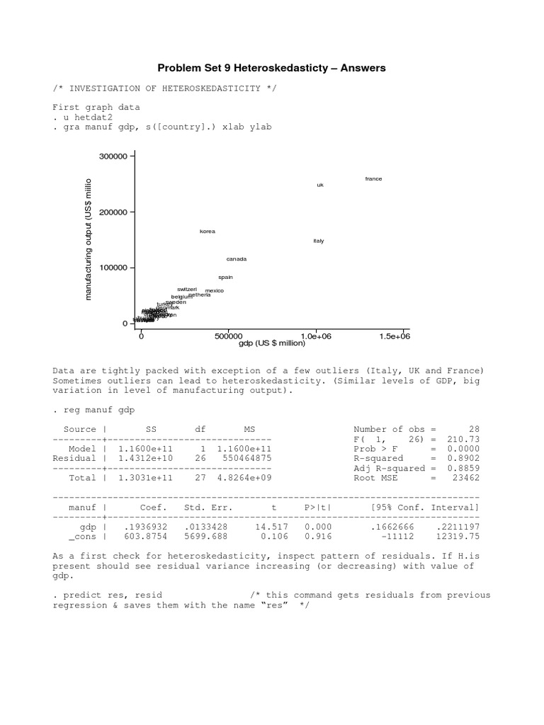 Goldfeld Quandt Test Heteroscedasticity Errors And Residuals Free