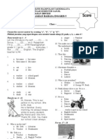 Mata Pelajaran Bahasa Inggris 5