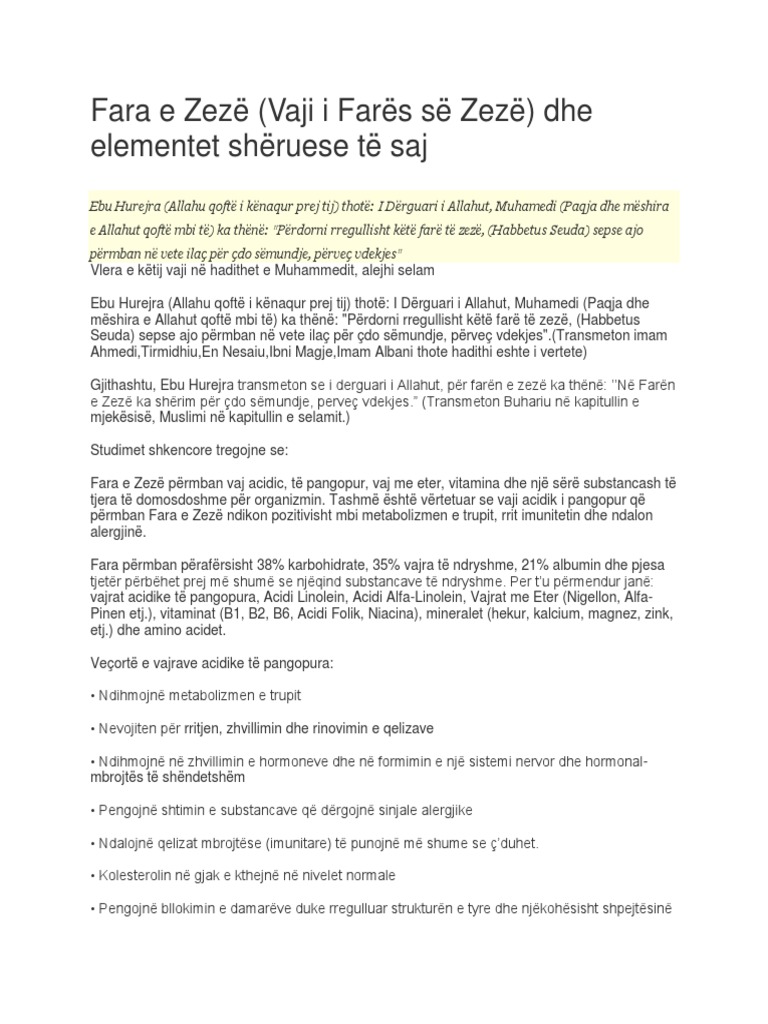Fara e Zezë | PDF