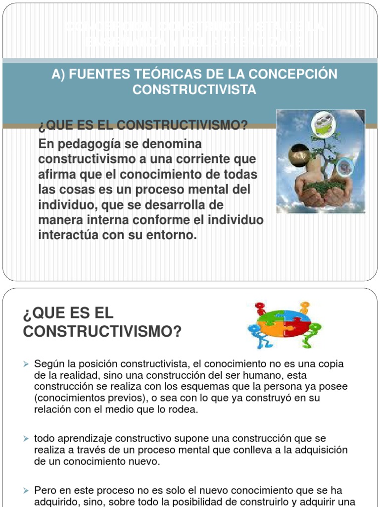 Presentación Constructivismo | PDF | Constructivismo (filosofía de la ...