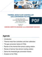 Wang - Mass Flow Controller Gas Conversion Factors MSC 2014