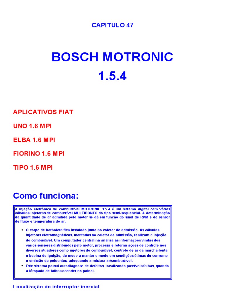 Esquema Fiat Tipo Modulo | PDF | Injeção eletrônica | Energia e recurso