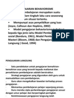 Behaviorisme-Pengajaran Langsung