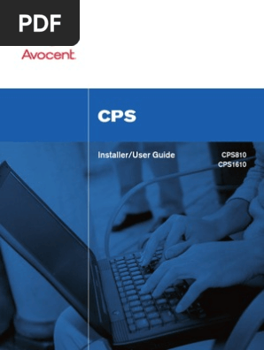 Avocent Cps1610 User Guide Secure Shell Command Line Interface