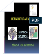 2-Tipos de Manutenção