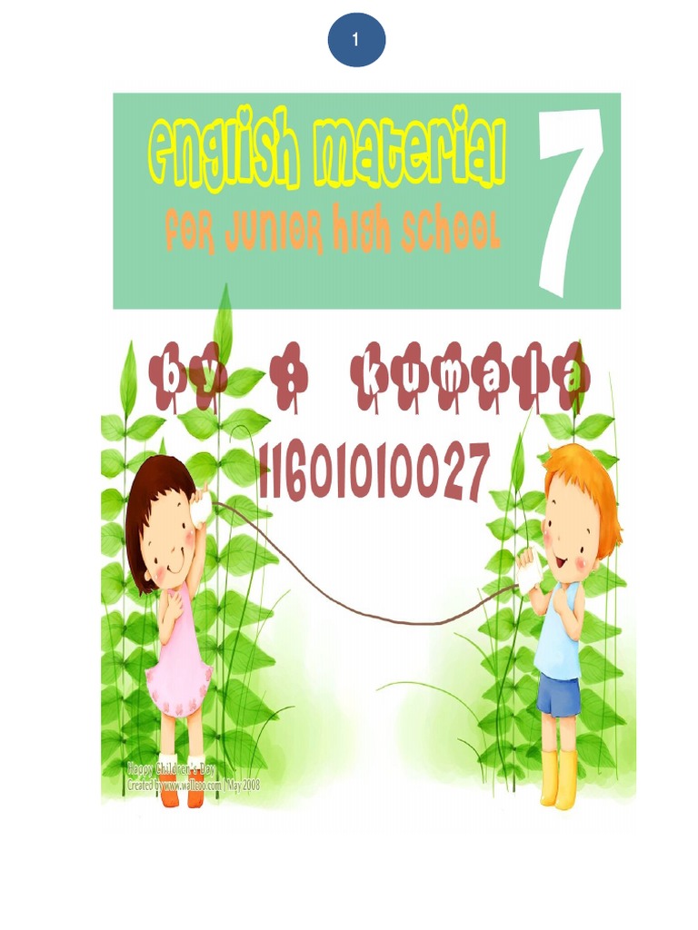 Materi Bahasa Inggris Kelas Vii SMP Lengkap Bathroom